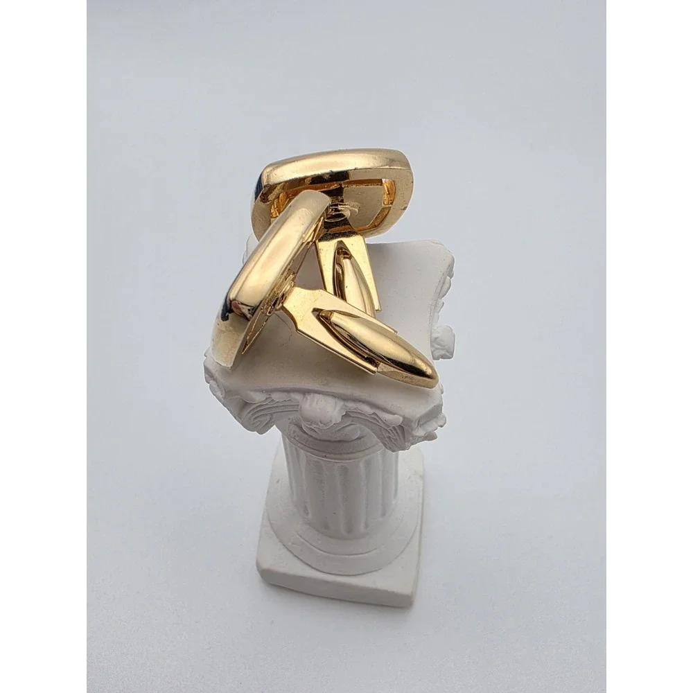 Vintage PIERRE CARDIN‎ Logo Cufflinks Gold & Silver Tones Classy FREE $HIPPING!!